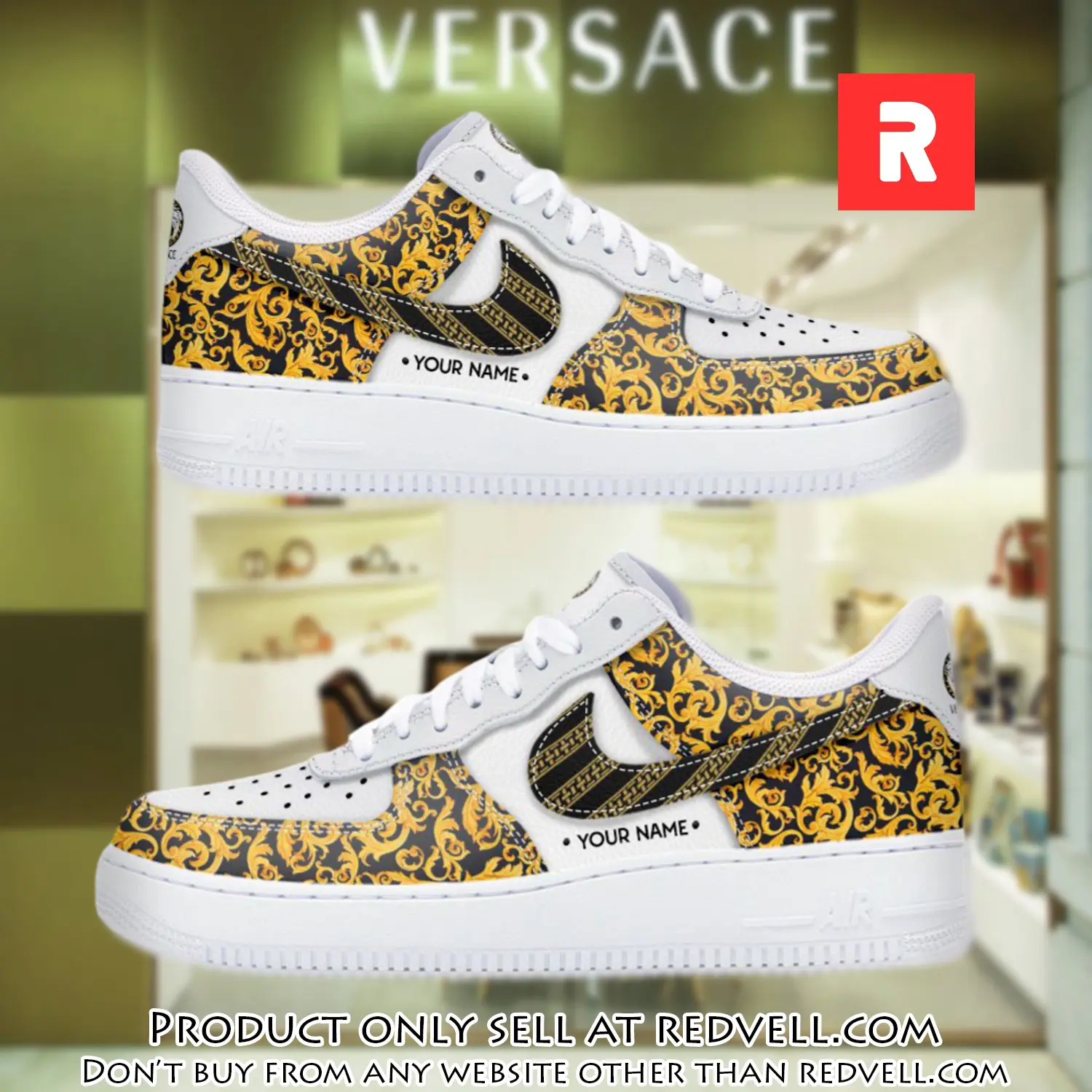 Personalized versace luxury air force 1 sneakers limited af1 shoes oaf1020 rv3445958